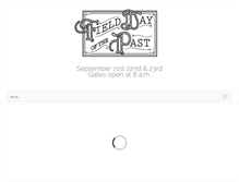 Tablet Screenshot of fielddayofthepast.net